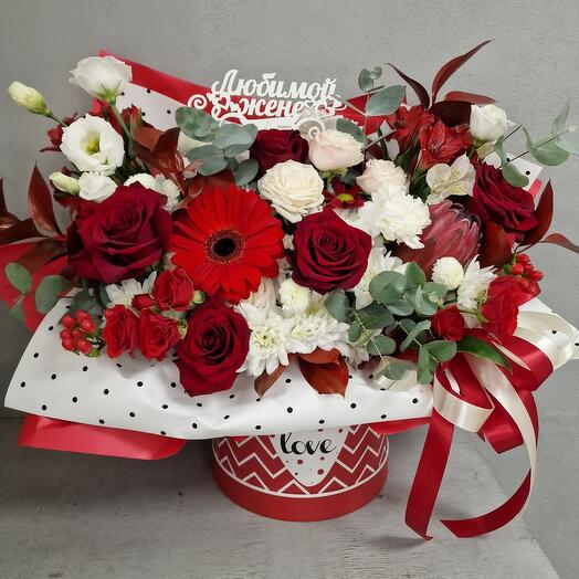 Цветы в коробке Big box