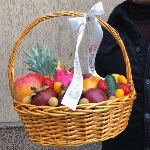 Cesta de fruta mediana (100% exótica)