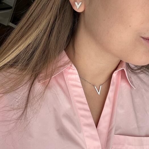 Серьги и цепочка V