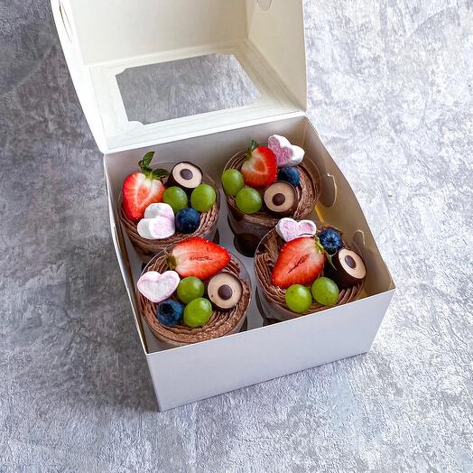 Трайфлы «Сникерс» 4шт на день рождения любимой девушке