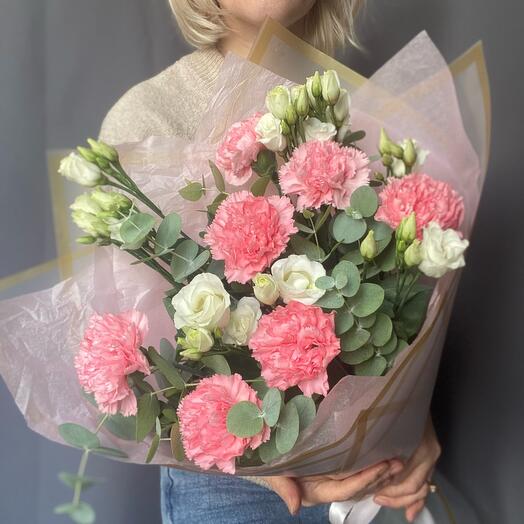 Лизиантус с диантусами