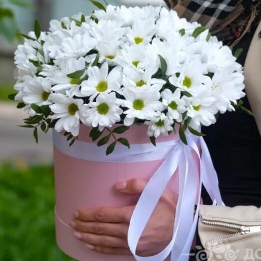 Цветы в коробке"Ромашка"