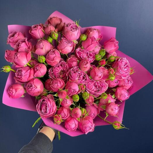 Bushy Peony-shaped roses Misty Bubbles