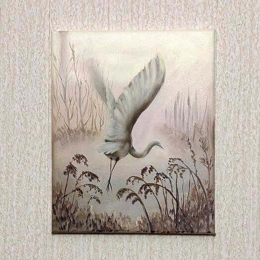 Картина маслом "Взлет"