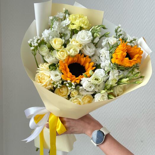 Солнечные букет с подсолнухами 🌻