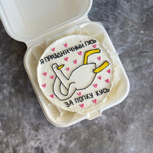 Бенто-торт 🎂 вишня / шоколад гусь