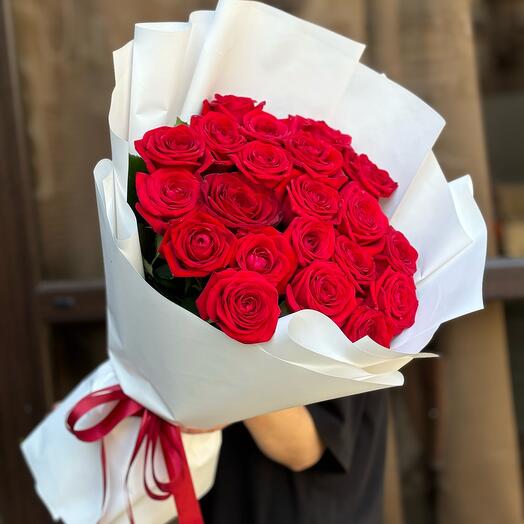 21 красная Роза гламурный 🌹 любимой мамочке