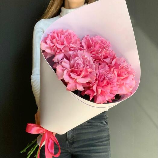 Мини букет пионовидных роз