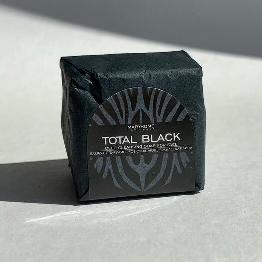 Мыло для лица, глубоко очищающее поры Total Black
