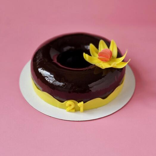 Муссовый торт шоколадно-банановый