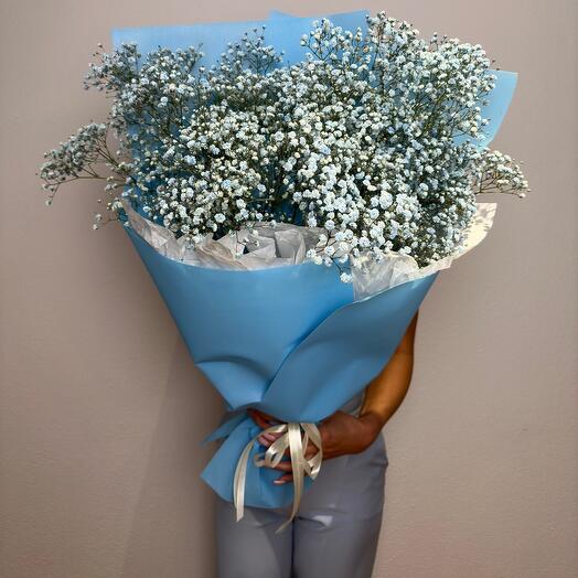 Gigante de gypsophila azul