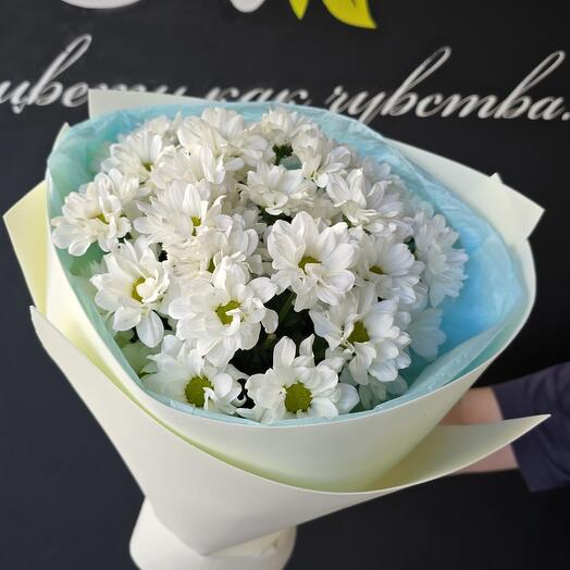 Кустовая хризантема белая