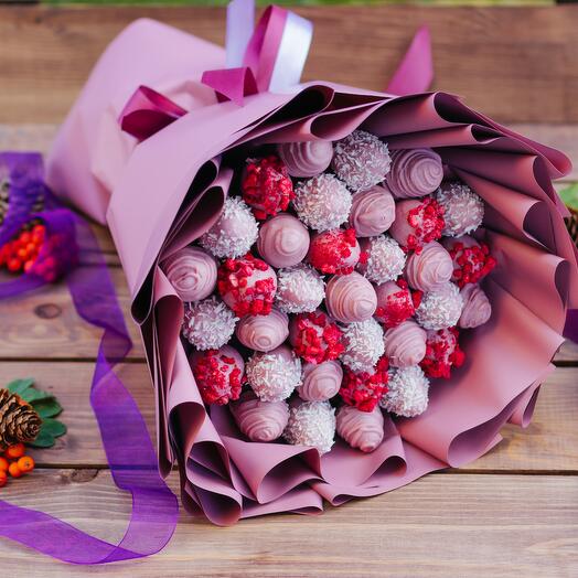 Ciruela silvestre (Ramo de fresas en chocolate 500 gr. 12-24 piezas)
