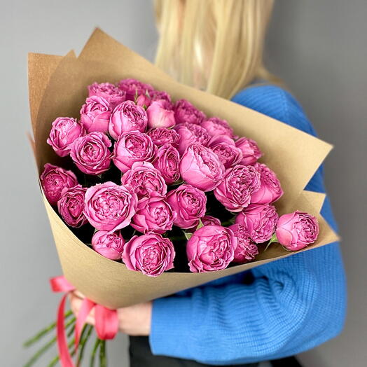 Bush peony roses Misty bubbles