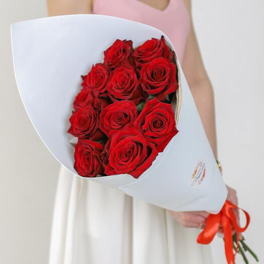 Букет из Красных Роз 11 штук 70 см