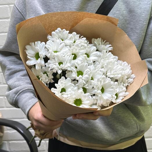 Букет из 5 кустовых хризантем