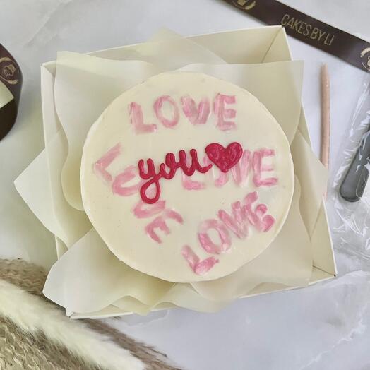Бенто торт love you