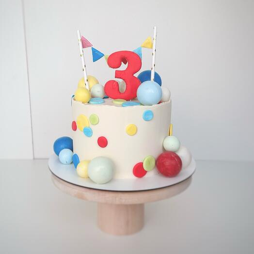 Детский торт с шарами