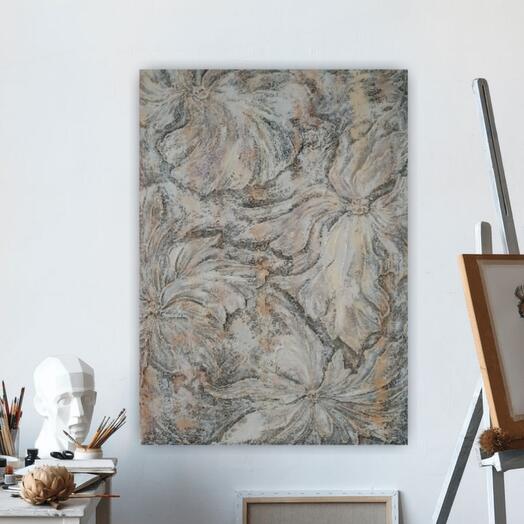 Интерьерная текстурная картина  "Flowers"