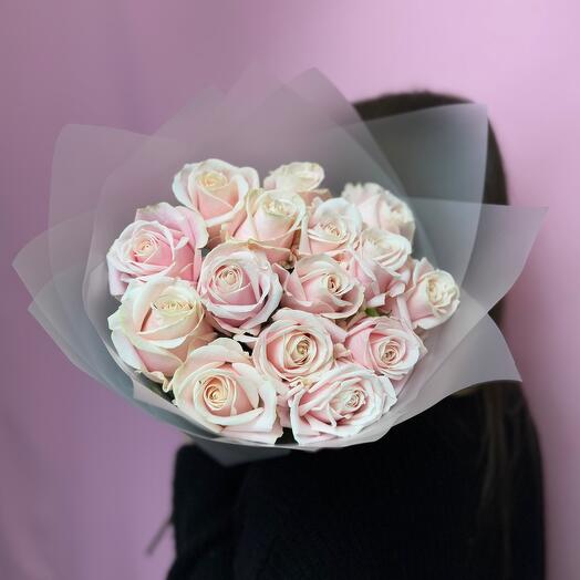 Ramo de 15 rosas Rosadas suaves