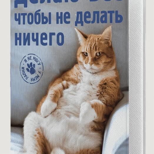 Обложка на паспорт Делаю все чтобы не делать ничего
