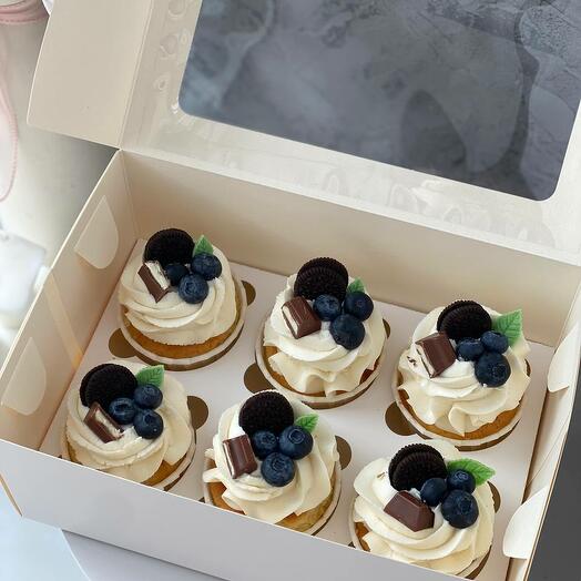Juego de 6 cupcakes