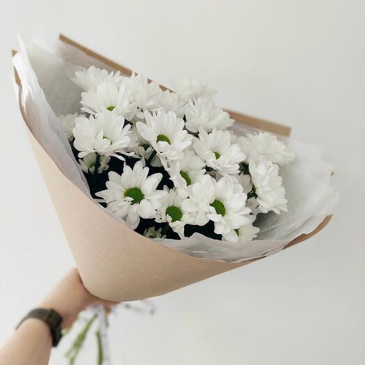 Букет из 5 кустовых хризантем