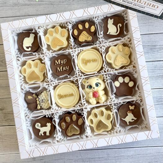 Вкусный подарок для любителей котиков и сладкого