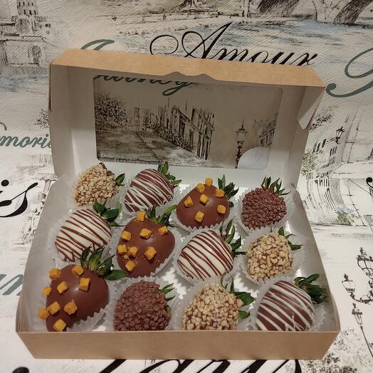 Клубника в шоколаде, 12шт