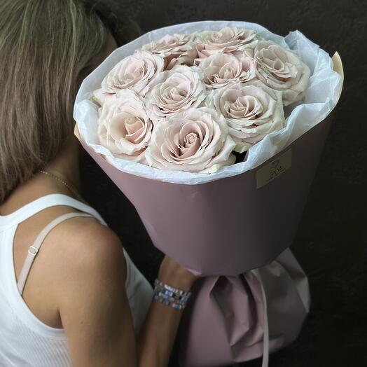 Монобукет роз сорта Spray Bridesmaid