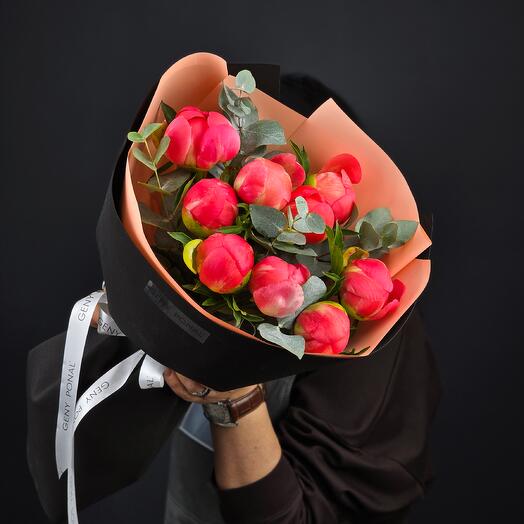 Букет из пионов Coral Sharm 🌷