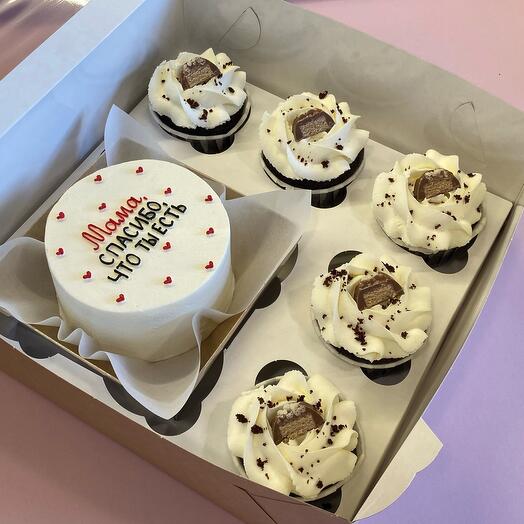 Бенто + 5 капкейков