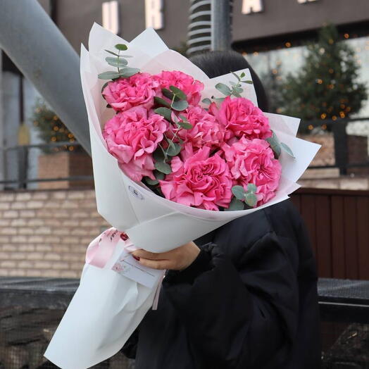 Букет пионовидных роз Country Blues