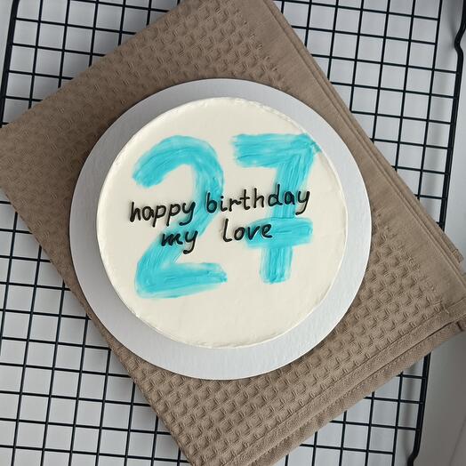 Бенто торт happy birthday my love с цифрой