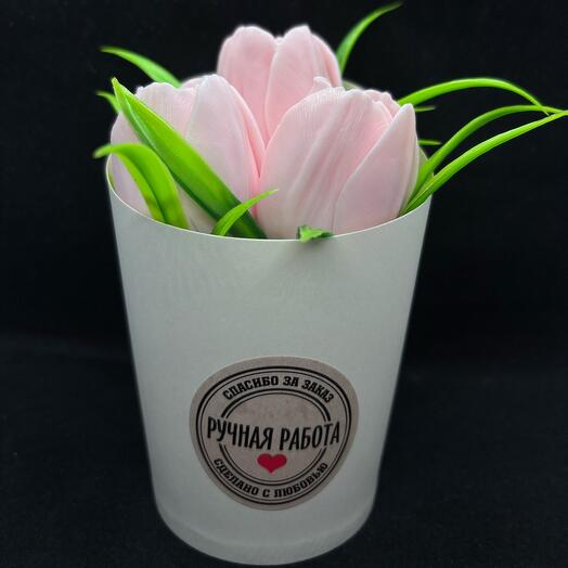 Tulipanes "Suavemente rosados"