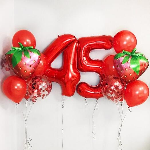Набор шаров на 45 лет