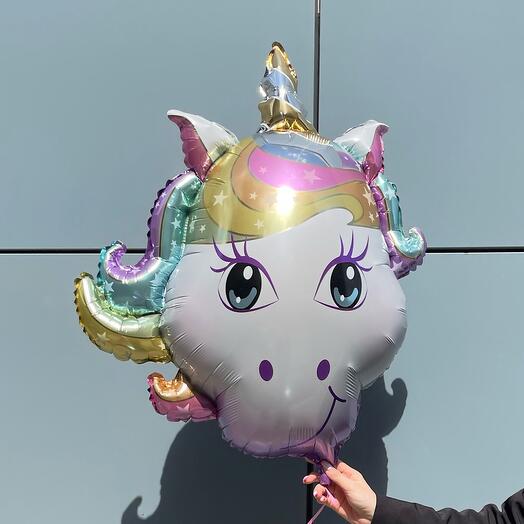 🦄 Фольгированный шар Единорог XXL N009