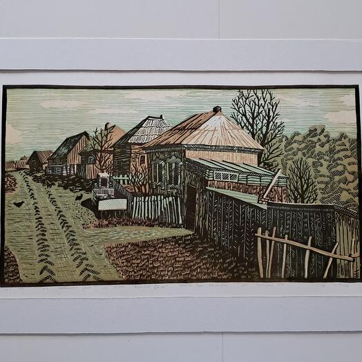 Деревенская улица. Деревня Губино