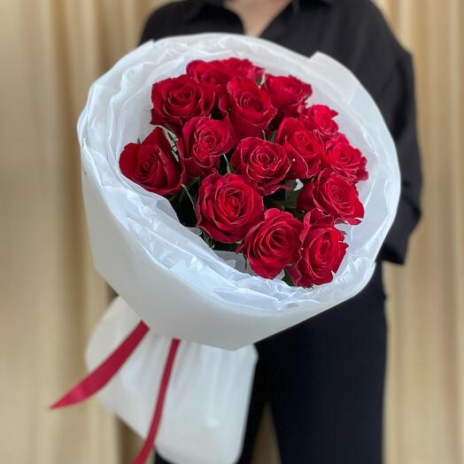 АКЦИЯ 🌹КРАСНЫЕ РОЗЫ 15 шт