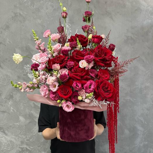 Бордовая коробка 🌹