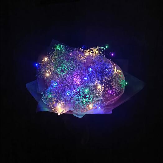 LED Букет с гипсофилой