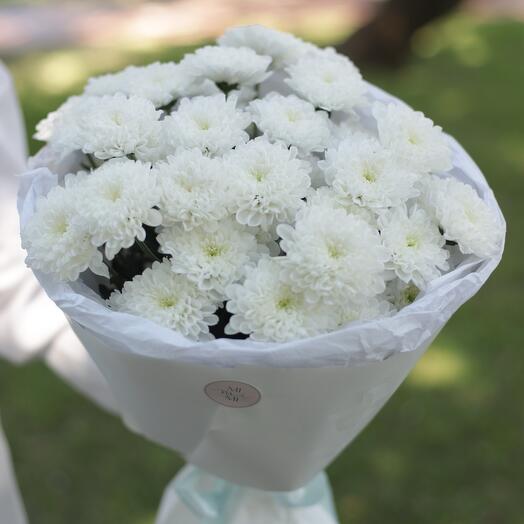 💐 Букет белых Хризантем💐