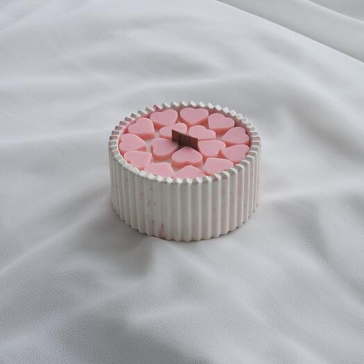 Сладкая клубника ~ ароматическая свеча ~ многогранник