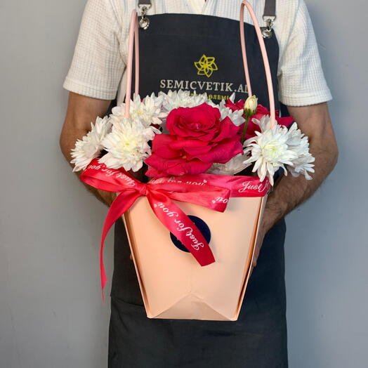 Композиция 174 🌺 Сумочка «Розовый акцент» 🌺