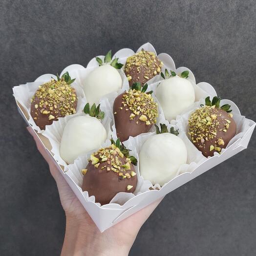 🍓Набор клубники ️в шоколаде с фисташкой на подарок 🎁