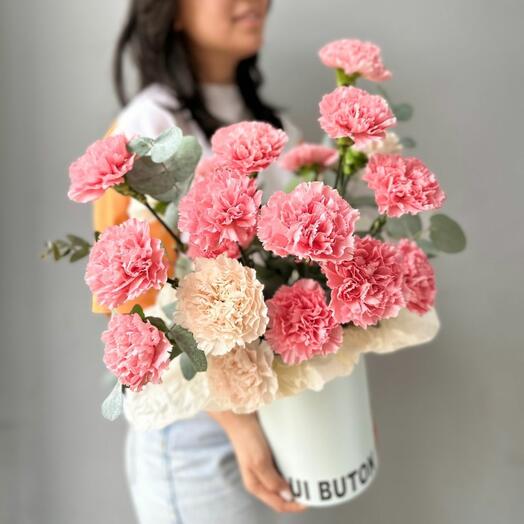 Композиция "Нежные диантусы"