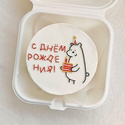 Бенто на день рождения с мишкой