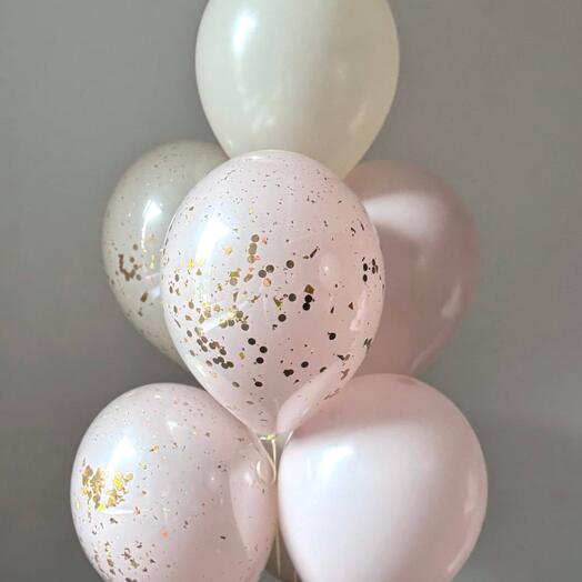 Связка шаров "Розовое облако"