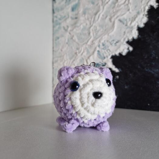 Брелок "Котик" сиреневый