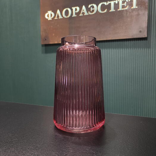Ваза Noemi, 19 см, бордовая